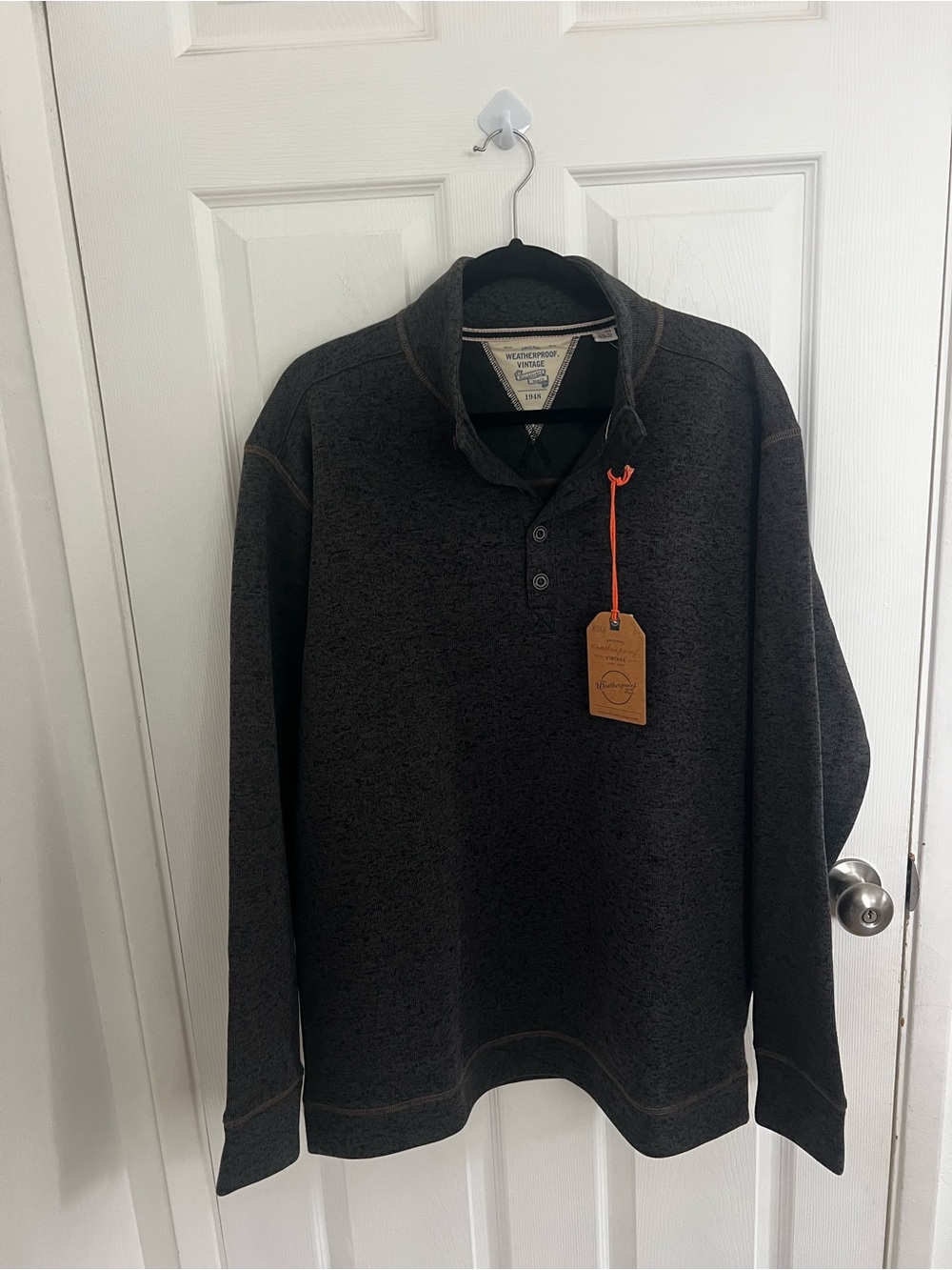 Weatherproof Vintage Dark Gray‎ Hooded Pullover